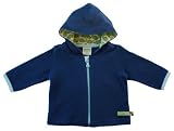 from loud + proud loud + proud Organic Cotton Fleece Jacket with Hood (Ultramarine, 12-18 Months) (Model 307-ul-3)