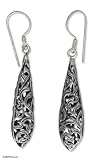 Earrings, 'Jasmine Vines'