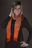 10 X 66 Rayon Batik Scarves - Bright Abstract Designs