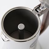 Alessi 6-Cup Espresso Coffee Maker in 18/10 Stainless Steel Mirror Polished with Magnetic Heat Diffusing Bottom
