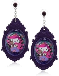 TARINA TARANTINO Hello Kitty "Pink Head" Portrait Baroque Teddy Earrings
