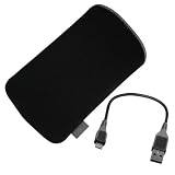 Zoom Produkt-Bild: mumbi NEOPREN Tasche Samsung i9100 Galaxy S II H&uuml;lle Neoprentasche + mumbi Datenkabel im Mini Format