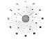 Present Time Karlsson Wall Clock Sunburst Crystal Large