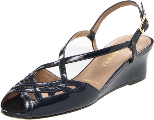 Bruno Magli Women's Griselda Wedge Sandal,Blue,39.5 EU/9.5 M US
