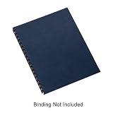 GBC Linen Weave Standard Presentation Covers, Non-Window, Square Corners, Navy, 200 Pieces Per Box (9742450)