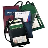 Andrew Philips Synthetic Leather Hanging Travel Document Holder