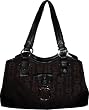 Etienne Aigner Purse Handbag Logan Collection Black/Espresso
