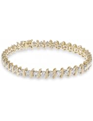 10k Gold S-Link Diamond Tennis Bracelet (5 cttw, I-J Color, I1-I2 Clarity)