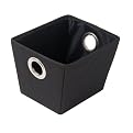 Tote with Eyelet Handles - Black (Small)