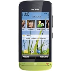 Nokia C5-03 Smartphone (8.1cm (3.2 Zoll) Touchscreen, 3.5mm Klinkenbuchse, Ovi Karten, GPS) lime green