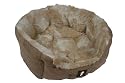 Yap Delicato Giraffe Faux Suede Oval Bed, 30 inch