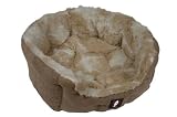 Yap Delicato Giraffe Faux Suede Oval Bed, 26 inch