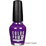 Top Performance Color Paw Dog and Cat Nail Polish, Poppin Purple