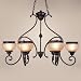Livex 8516-47 Aladdin Oval Chandelier Rustic Copper
