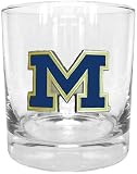 NCAA Michigan Wolverines Rocks Glass