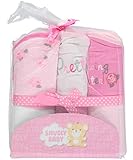 Snugly Baby Girls Hooded Towels 3-pack (Snow Rose)