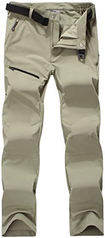 DZRDA Womens Outdoor Unti-UV Quick-dry Hiking Long Pants Khaki 2XL