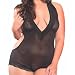 Foxy Lady Teddy (Packaged) (Black;Plus Size)