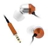 GTMax High Qulity In-Ear 3.5mm Gold-Plated Stereo Earbuds - Metallic Orange for Amazon Kindle 2, kindle DX E-Book Reader