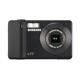 Samsung L77 Digital Camera - Black (7.0MP, 7 x optical Zoom) 2.5" LCD