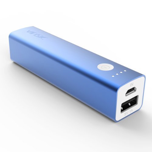 Vinsic Tulip 3200mAh Power Bank, 5V 1A Portable External Mobile Battery Charger for iPhone 6 6s plus 5 5s, iPad, Samsung, Cell Phones and Tablet PCs.