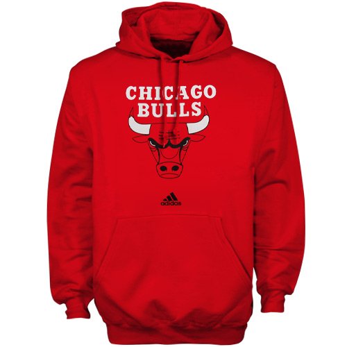 adidas Chicago Bulls Red Primary Logo Hoody Sweatshirt (Large)
