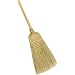 Weiler 44008 Corn Fiber Heavy-Duty Wire Banded Warehouse Broom with Wood Handle, 1-1/2" Head Width, 57" Overall Length