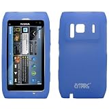 EMPIRE Blue Silicone Skin Cover Case for Nokia N8