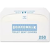 Boardwalk K1000 Premium Half-Fold Toilet Seat Covers (4 Packs of 250)