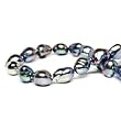 HinsonGayle Extreme Baroque Collection Handpicked Black Free-Form Baroque Cultured Pearl Necklace (Sterling Silver)