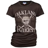 Oakland Raiders Women's Vintage Short Sleeve T-Shirt (Black, Large)