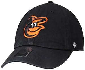 MLB Baltimore Orioles '47 Clean Up Adjustable Hat, Black, One Size