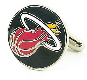 Miami Heat Basketball Cufflinks