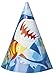 Unique One Size Fin Friends Party Cone Hats 8 Pcs, Multi