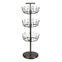 Household Essentials 2138 Three-Tier Revolving Shoe Tree, Bronze