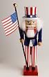 Decorative Christmas Nutcracker - Uncle Sam (12.2 inches)