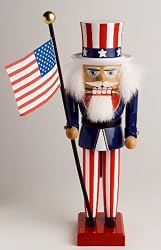 Decorative Christmas Nutcracker - Uncle Sam (12.2 inches)