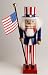 Decorative Christmas Nutcracker - Uncle Sam (12.2 inches)