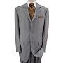 Italian Merino Wool 150s Hand Tailored Men Suit Complete Jacket and Pants Business Med. Grey
