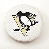 Pittsburgh Penguins NHL Tire Cover White Size: E10 - 30 x 10 Inch