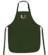 University of Miami Apron NCAA College Logo UM Logo TOP RATED for Grilling, Barbecue, Kitchen and Cooking Best Unique Gifts for a Man, Men, HIM HER Women, Ladies. GIFT IDEA!