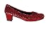 Costumes For All Occasions HA49RDLG Shoe Sequin Rd Child Large