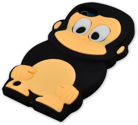 Angelseller XKM New Cute 3d Monkey Soft Silicone Case For Ipod Touch 5/5g/5th (Black)