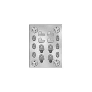 Buy 1 1 4 - 1 7 8 inch Baby Shower Assortment Chocolate Candy Mold now!