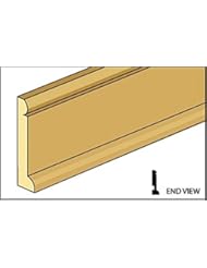 Toy: Dollhouse Baseboard Molding with Quarter Round Base Trim Attached - Handley House