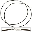 Leather Cord Necklaces Brown 18" 2Pcs