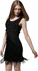 Polyester Cocktail Beaded Applique Lace Stretchy Party Dress 