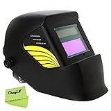 （Ckeyin)溶接面 溶接ヘルメット　ソーラー・ヘルメット アーク溶接マスク　UV IRカット 耐溶接ヘルメットレンズ 溶接する場合自動的に暗くなる