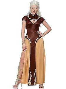 Costume Culture Women's Barbarian Warrior Costume, Brown, Large