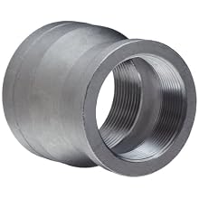 Stainless Steel 304 Cast Pipe Fitting, Reducing Coupling, MSS SP-114, NPT Female